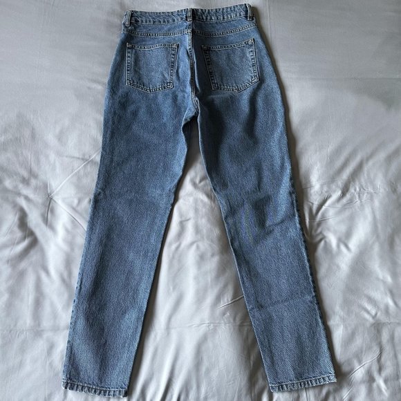 FAYT Women's Jeans Regular Fit Pants Blue Size M 100% Cotton EUC - Picture 3 of 10